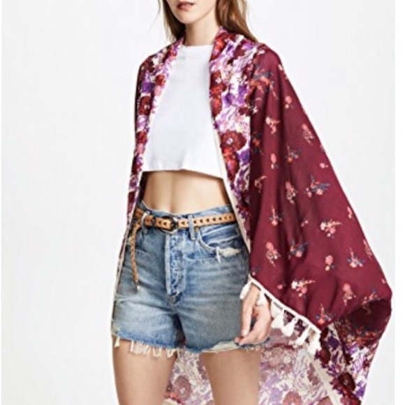new โฆ Free People โฆ Bali Wrapped Bloom Kimono โฆ - Picture 8 of 8